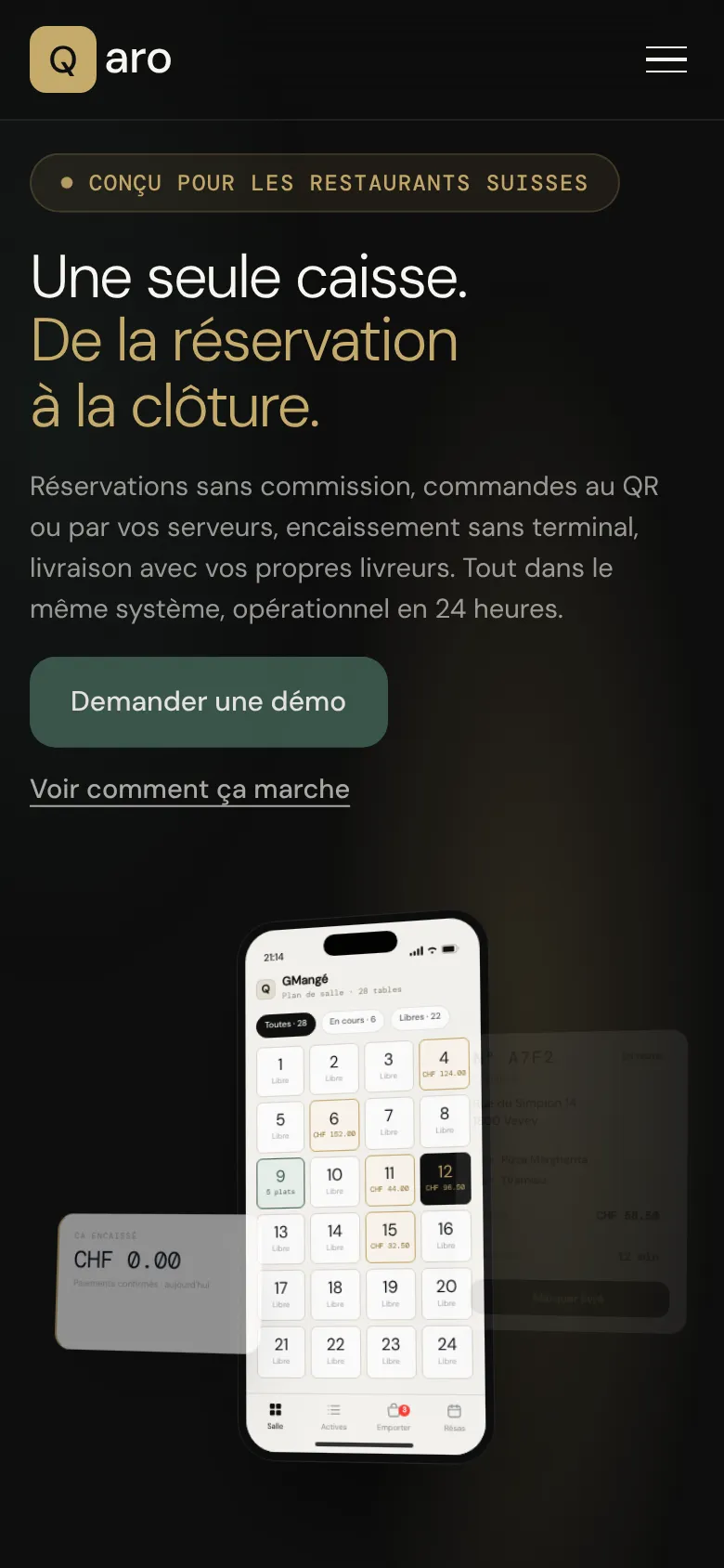 Version mobile de Qaro